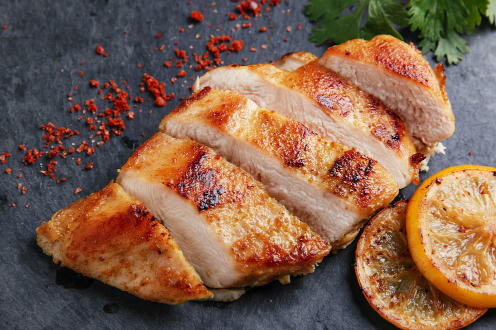 Pechuga a la plancha con ensalada